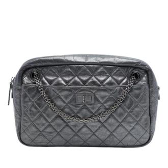 Chanel Pre-owned Reissue Crossbody Bag - Dames - Vintage Schoudertas - Grijs - ONE Size - Leer - Vintage
