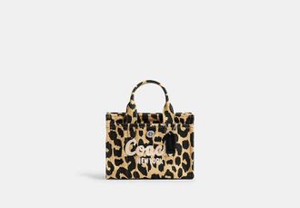 Coach Cargo Tote Bag 20 With Leopard Print