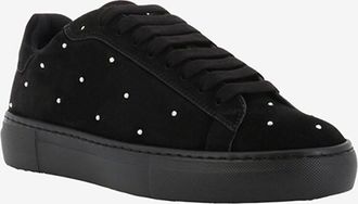 Fabiana Filippi Niedrige Sneakers aus Wildleder und Kristallen Dalila