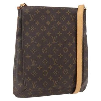 Louis Vuitton Pre-owned Cross Body Bags, female, Brown, Size: ONE SIZE Pre-owned Vintage Canvas Cross Body Bag