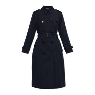 Burberry Dames, Mantels, Blauw, Maat: S Katoen