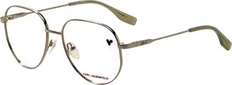 Karl Lagerfeld Womens 55mm Silver Eyeglasses KL361-040-55