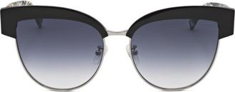 Escada Ladies Black Round Sunglasses SESA61F