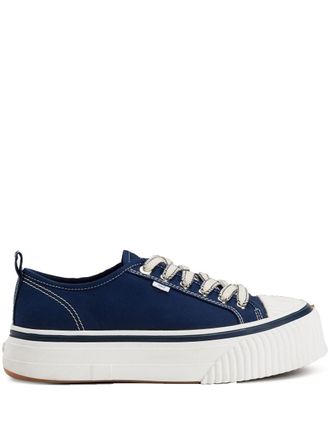 Ami platform lace-up low-top sneakers - Blue