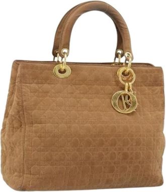 Dior Pre-owned Vintage Nylon Handtas - Dames - Vintage Handtas - Bruin - ONE Size - Nylon - Vintage
