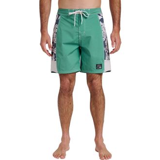 Quiksilver Original Arch 18 Water Repellent Board Shorts in Deep Sea at Nordstrom Rack, Size 30