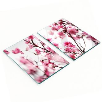 OEM Taglieri E Vassoi Decorativi In Vetro Con Motivo A Fiori Di Pruno, 2x40x52 Cm