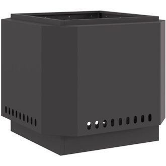 vidaXL Hoguera Sin Humo Negro 58 X 58 X 51 Cm Acero Laminado En Fr&iacute;o Vidaxl