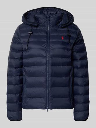 Polo Ralph Lauren Steppjacke mit Label-Stitching in Marine, Gr&ouml;&szlig;e L