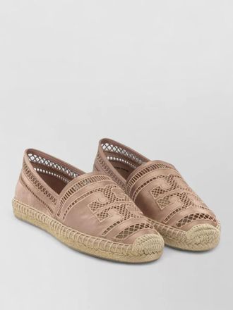 Tory Burch loafers espadrille sole cut out design