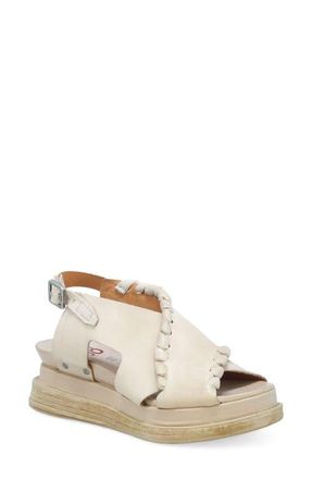 A.S.98 Lumi Platform Sandal in Bone at Nordstrom, Size 10.5-11Us