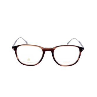 David Beckham Mens Brown Rectangular Eyeglass Frames DB 1148