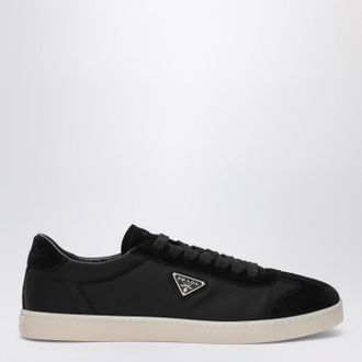 Prada Sneakers nera in tessuto e suede