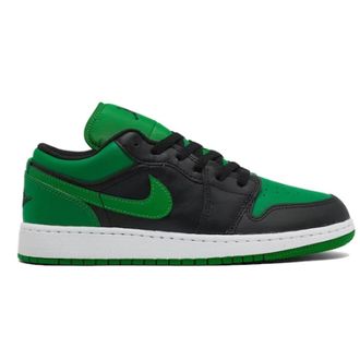 Nike Jordan Schoenen, Dames, Veelkleurig, 38 EU, Leer, Lucky Green Low Sneakers
