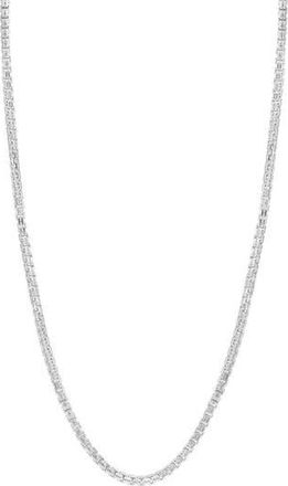 Effy Mens Sterling Silver Box Chain Necklace at Nordstrom Rack, Size 22