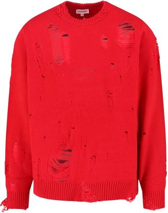 Charles Jeffrey Loverboy Maglione con effetto vissuto - Rosso