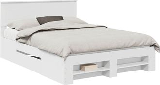 vidaXL Estructura De Cama 140 X 200 Cm Madera De Ingenier&iacute;a Vidaxl