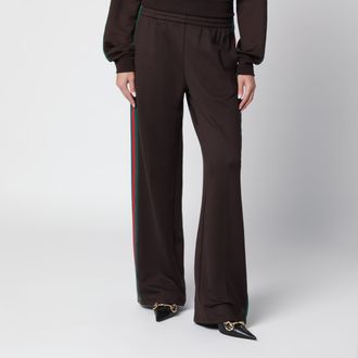 Gucci Pantalone leisure in jersey di cotone Deep Chocolate