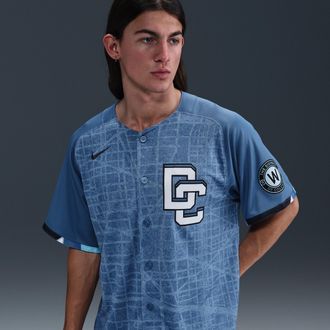 Nike Washington Nationals City Connect Mens Nike Mens Dri-FIT ADV MLB Limited Jersey in Grey | LM250CF3WTL-1U2