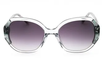 Bebe BB7245 Animal Print Sunglasses - Gray