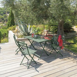 Hesperide Tavolo da giardino pieghevole 110x71x70 cm Greensboro verde