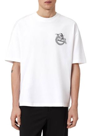 AllSaints Terra Cotton Graphic T-Shirt in Optic White at Nordstrom, Size Xx-Large