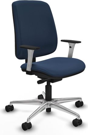 Piqueras y Crespo Sedia Da Ufficio Piqueras Y Crespo Alares Blu Navy Pelle Sintetica