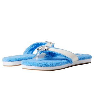 Jack Rogers Rosie Comfort Flip-FIop Blue / White / Silver 124211FF01-412 Womens