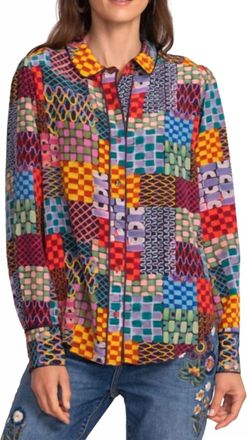 Johnny Was Silk Blouse In Isadora Waves