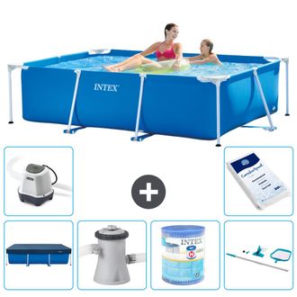 Intex Piscina Con Estructura Rectangular - 220x150x60 Cm - 7-piezas S40025