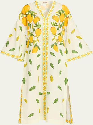 Verandah Dripping Alphons Linen-Cotton Kaftan