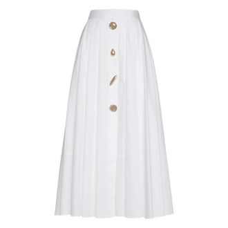 Simona Corsellini Midi Skirts, female, White, Size: XS Goc0201 Skirt