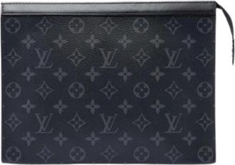 Louis Vuitton Pre-owned Monogram Eclipse Clutch - Heren - Vintage Clutch - Zwart - ONE Size - Vintage