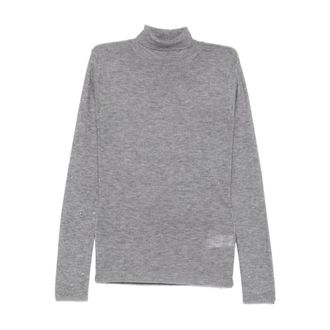 Fabiana Filippi Maglione Dolcevita con Strass - - Knitwear - Donna - Grigio - L
