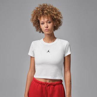 Nike Jordan Womens Jordan Essentials T-Shirt in White | II9928-100
