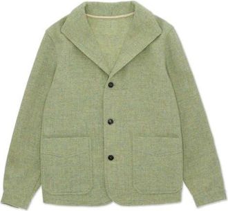 Fortela Scotland Herringbone Tweed Jacket in Sage at Nordstrom, Size 48 Eu