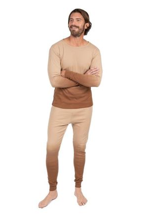 Leveret Mens Cotton Tie Dye Matching Family Pajamas in Tie Dye Beige at Nordstrom, Size Xx-Large