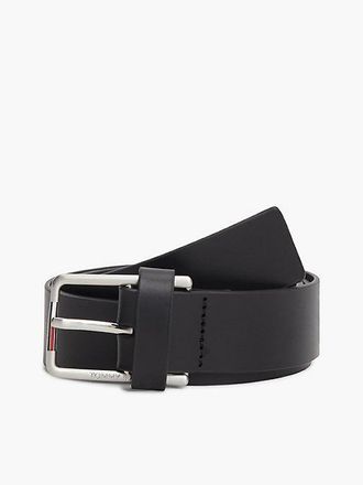 Tommy Hilfiger Austin Rectangular Buckle Leather Belt