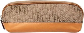 Dior Pre-owned Canvas Pouch - - Pre-owned - Donna - Marrone - ONE SIZE