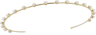Brides & Hairpins Jayla Imitation Pearl Headband in Gold at Nordstrom