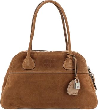 Miu Miu Dames, Tassen, Bruin, Maat: ONE Size Su&egrave;de