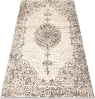 RugsX Rugsx - Alfombra De Lana Abby 486.24.la110 Osta Adorno, Marco Cl&aacute;sico Gris / Azul Beige 200x300 Cm