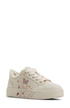 Aldo Wildflowers Sneaker in Ivory at Nordstrom, Size 7.5