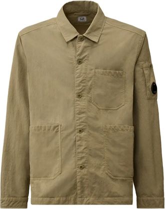 C.P. Company Lens-detail overshirt - men - Polyamide - 3XL - Grey