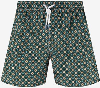 Fedeli Technischer Badeshort mit Print Madeira