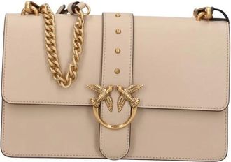 Pinko Pinko, Dames, Tassen, Beige, Maat: ONE Size Leer