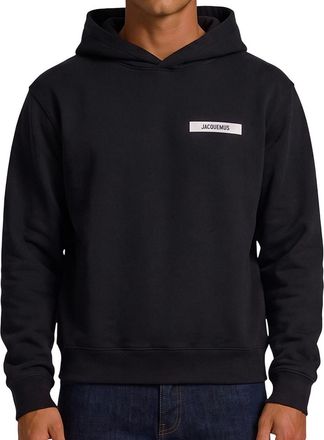 Jacquemus Black Relaxed Logo Hoodie