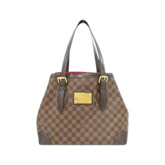 Louis Vuitton Pre-owned Tote Bags, female, Brown, Size: ONE SIZE Pre-owned Hampstead MM Tote