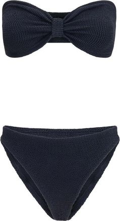 Hunza G Bikinis, female, Black, Size: ONE SIZE Jean Bandeau Swimsuit