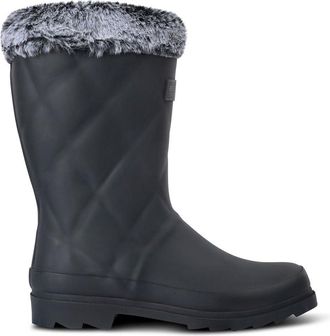 Regatta Womens Luxley Mid Calf Waterproof Wellington Boots Rain, Black, 4 UK